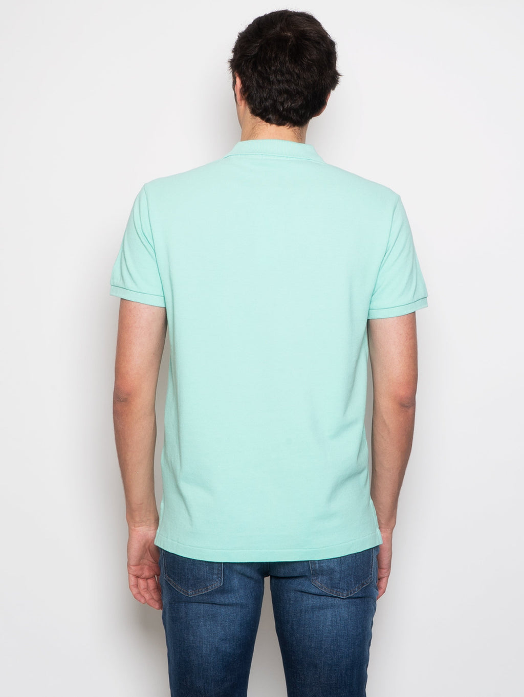 2026 New Arrival Polo in Mesh Slim Fit Verde Acqua