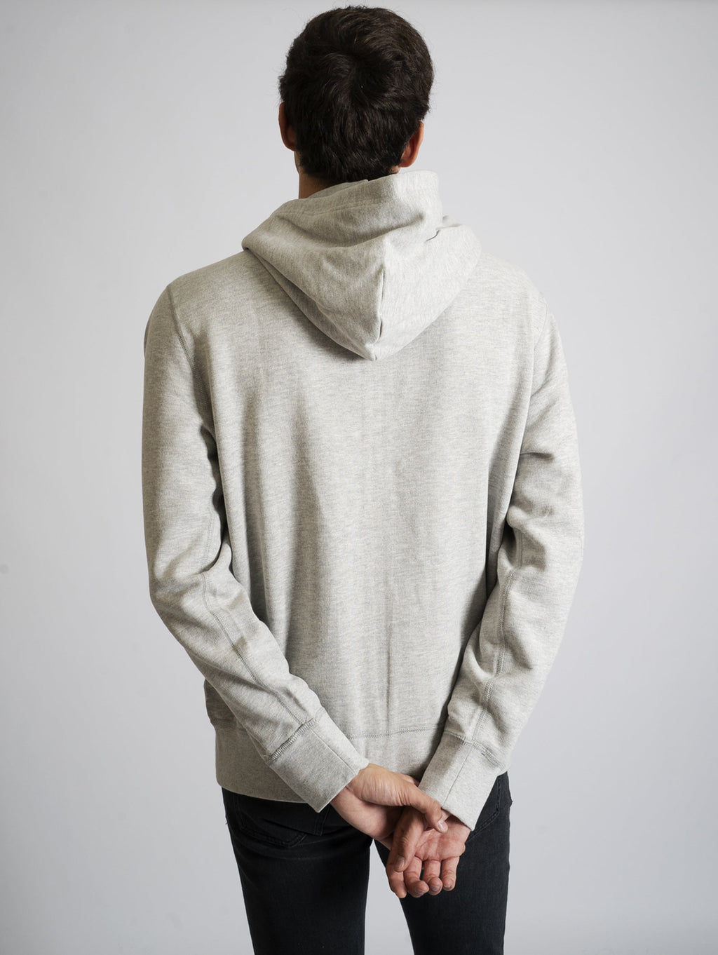 2026 New Arrival Felpa con Zip e Cappuccio Grigio