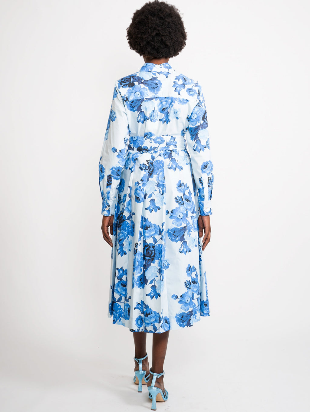 2026 New Arrival Abito con Stampa Floreale Blu
