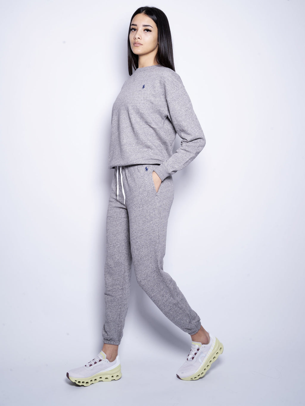 2026 New Arrival Pantaloni in Felpa Loopback Grigio