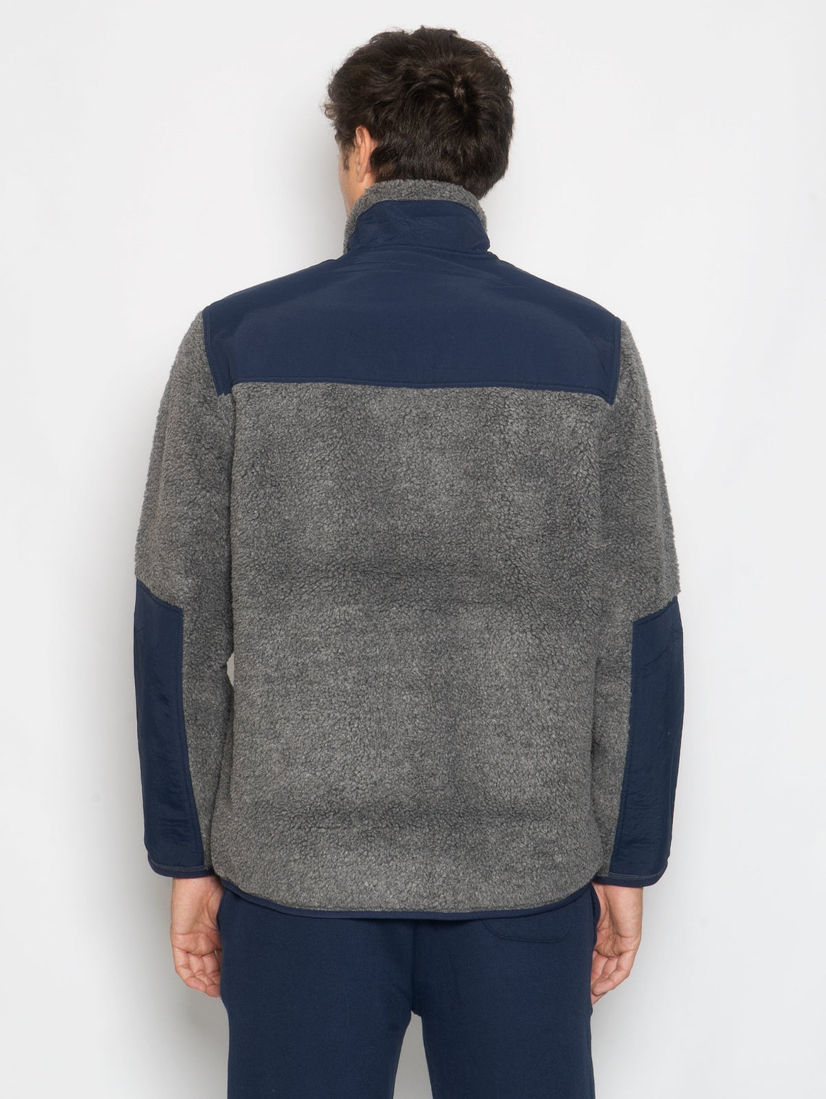2026 New Arrival Felpa in Pile a Pelo Lungo Grigio/Blu