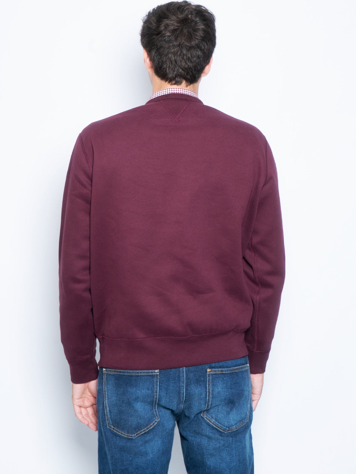 2026 New Arrival Felpa Girocollo con Inserto a V Vinaccia