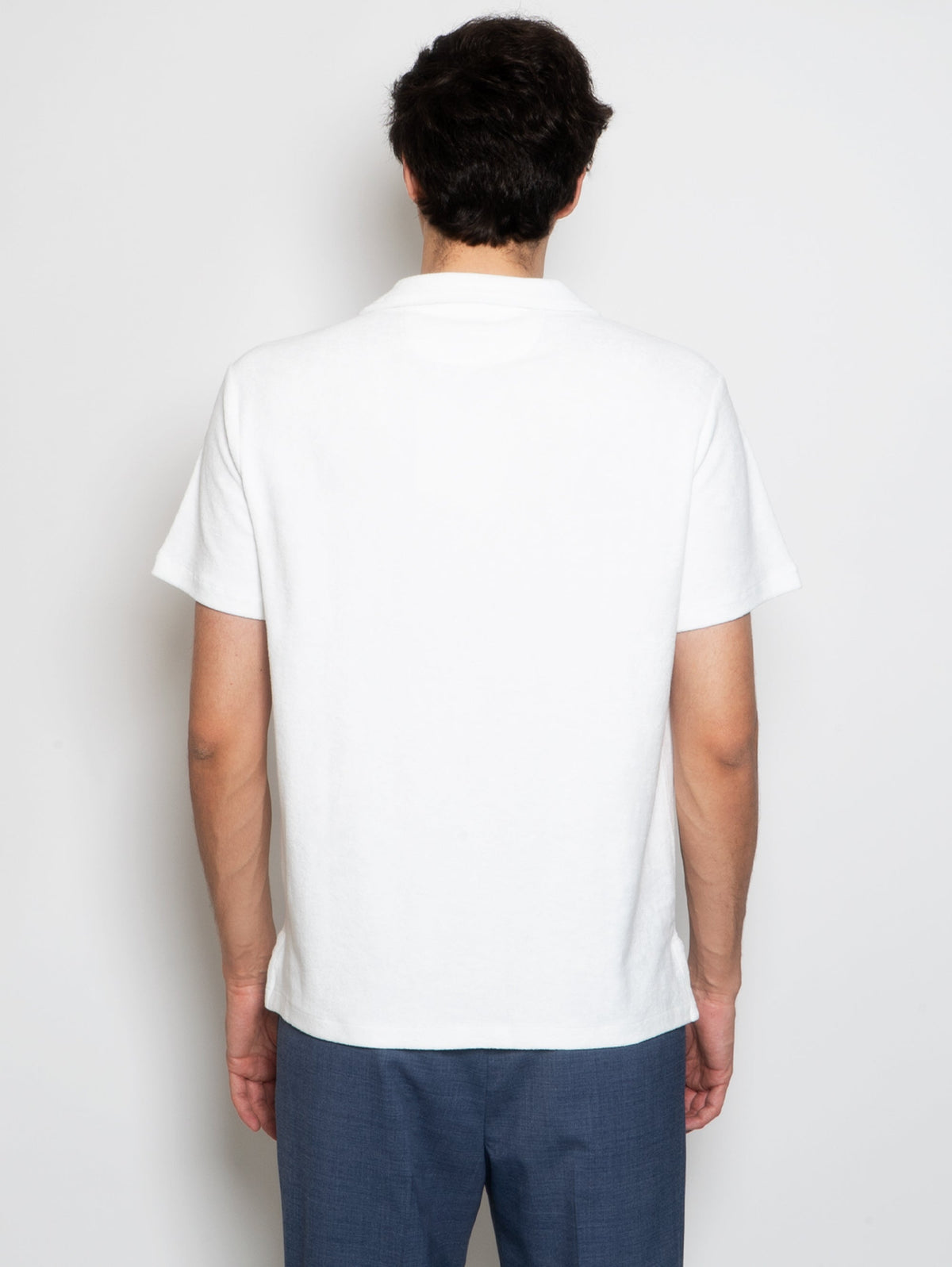 2026 New Arrival Polo in Spugna con Taschino Bianco
