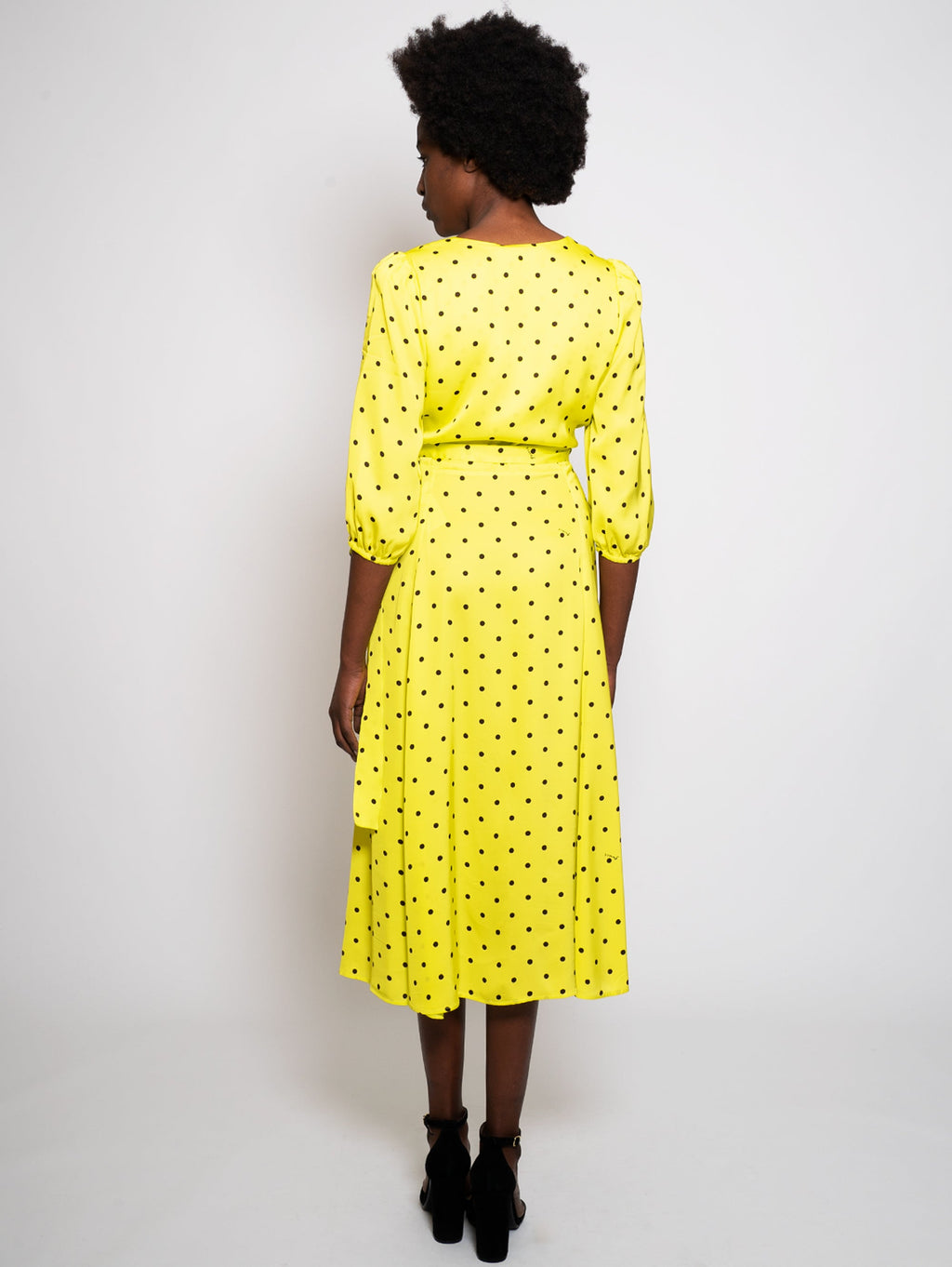 2026 New Arrival Abito a Pois Giallo
