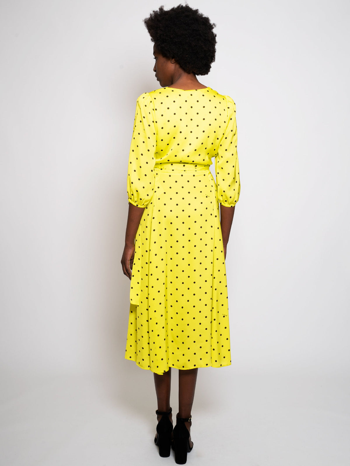 2026 New Arrival Abito a Pois Giallo