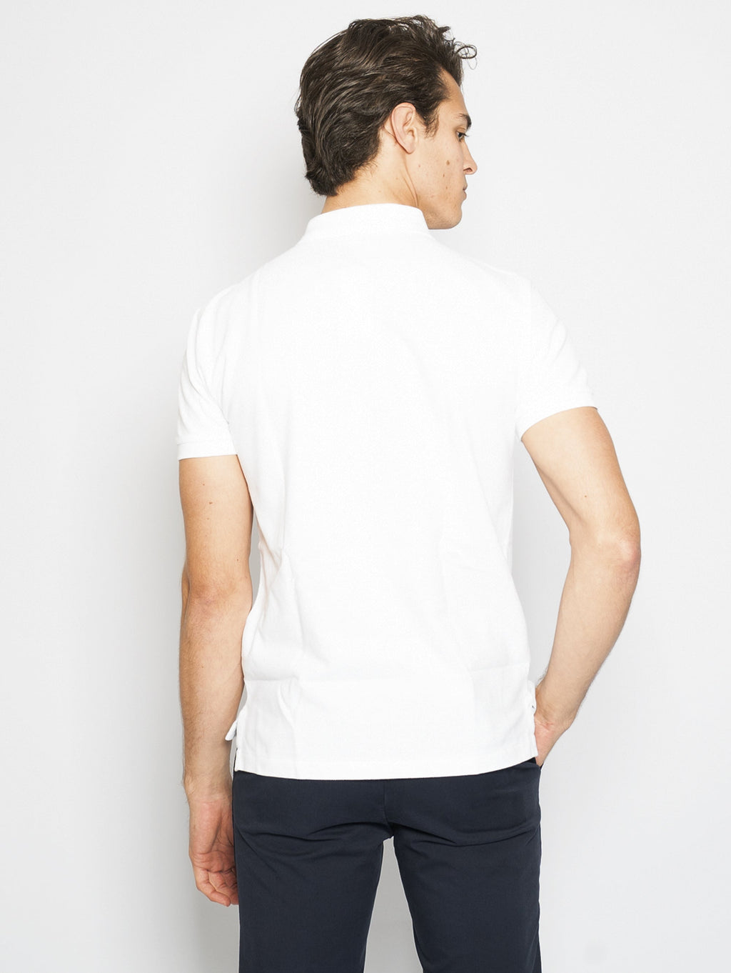2026 New Arrival Polo in Piquet Slim Fit Bianco