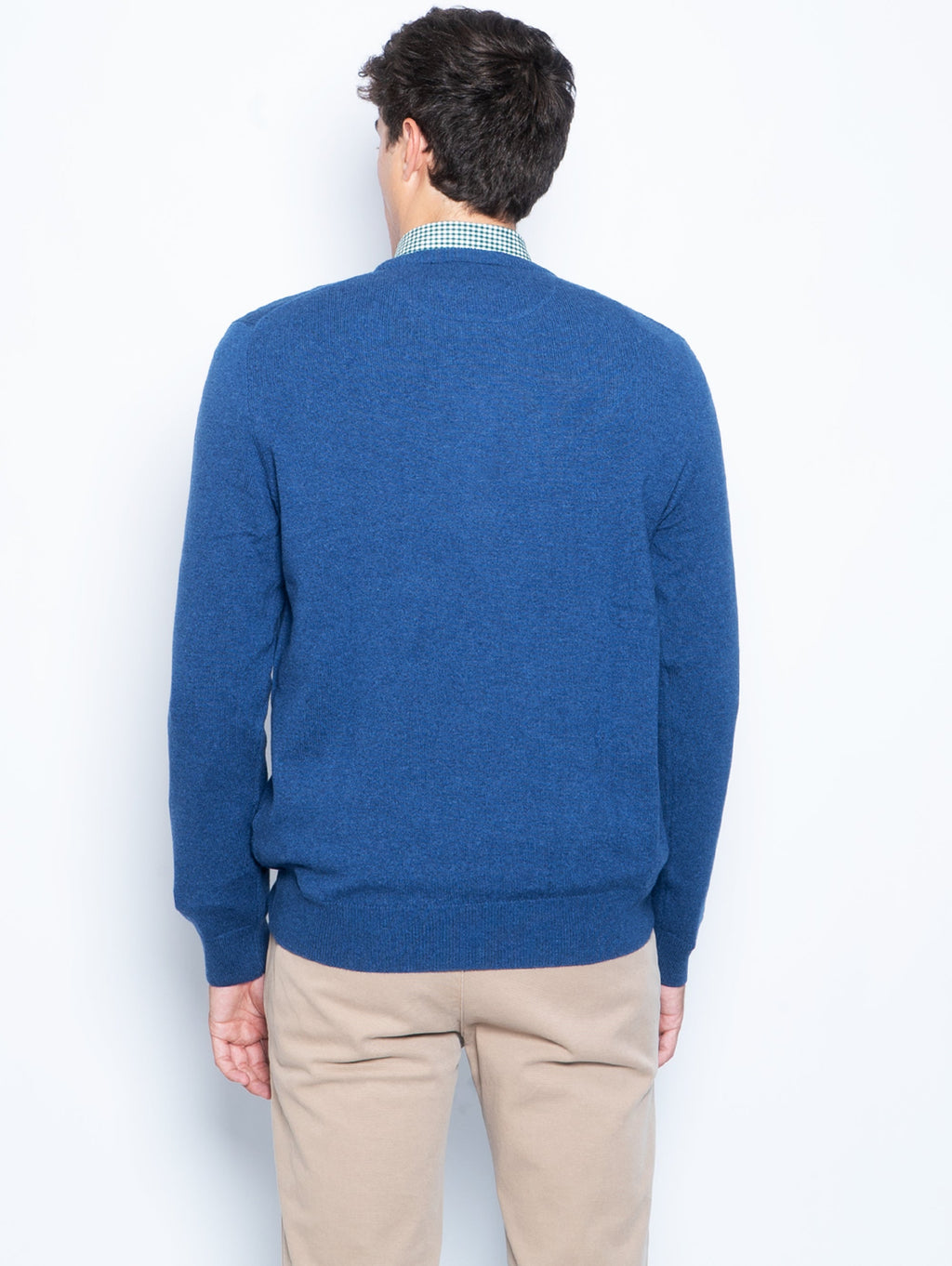 2026 New Arrival Maglia Girocollo in Lana Azzurro