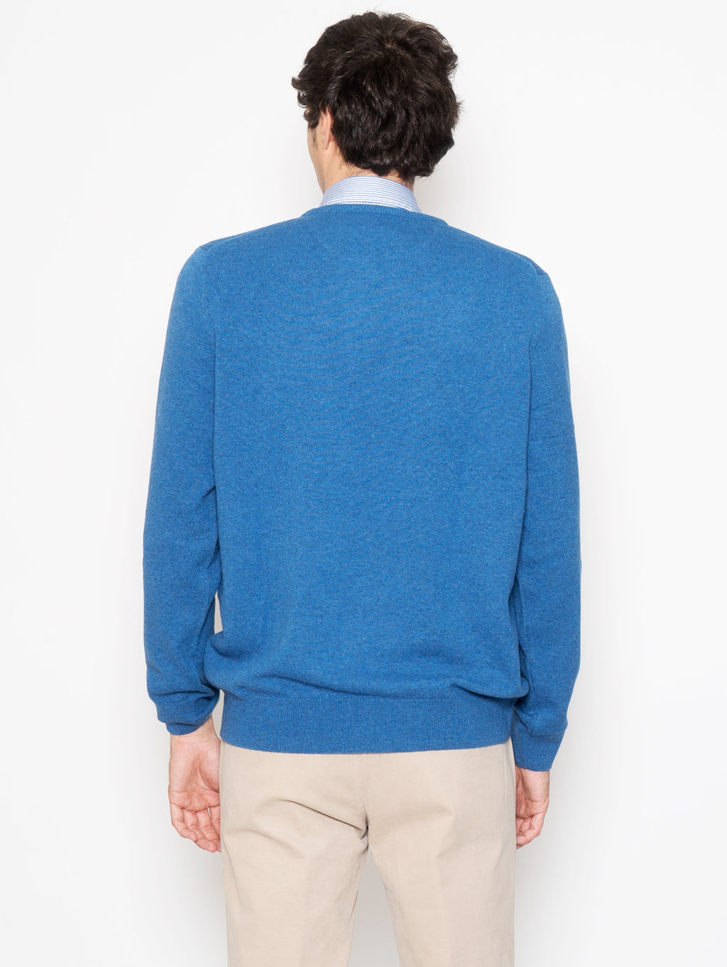 2026 New Arrival Maglia Girocollo in Lana Blu Chiaro