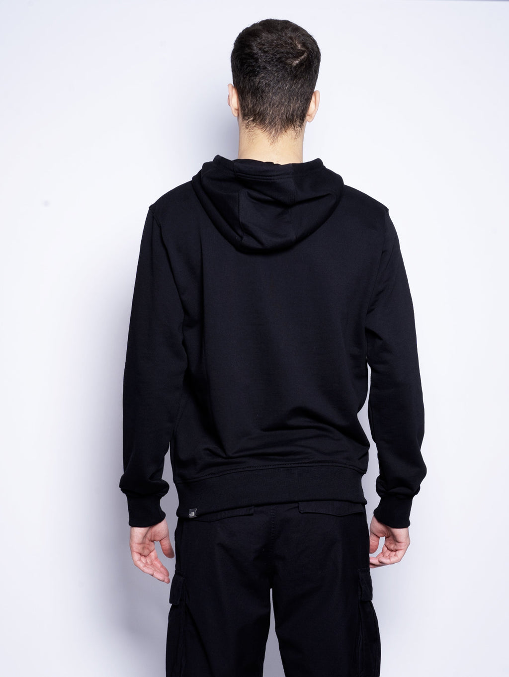 2026 New Arrival Felpa con Cappuccio e Logo Ricamato Nero