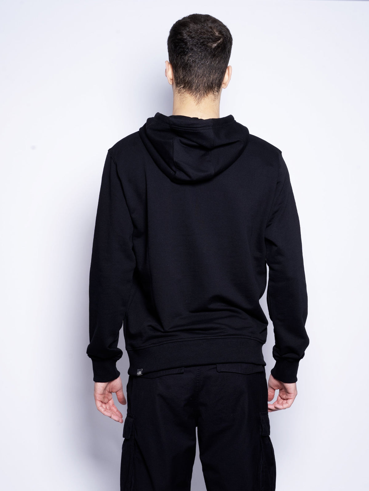 2026 New Arrival Felpa con Cappuccio e Logo Ricamato Nero