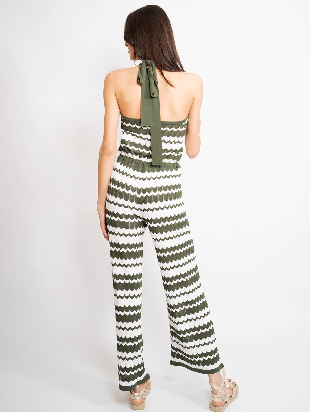 2026 New Arrival Tuta con Scollo all'Americana Verde