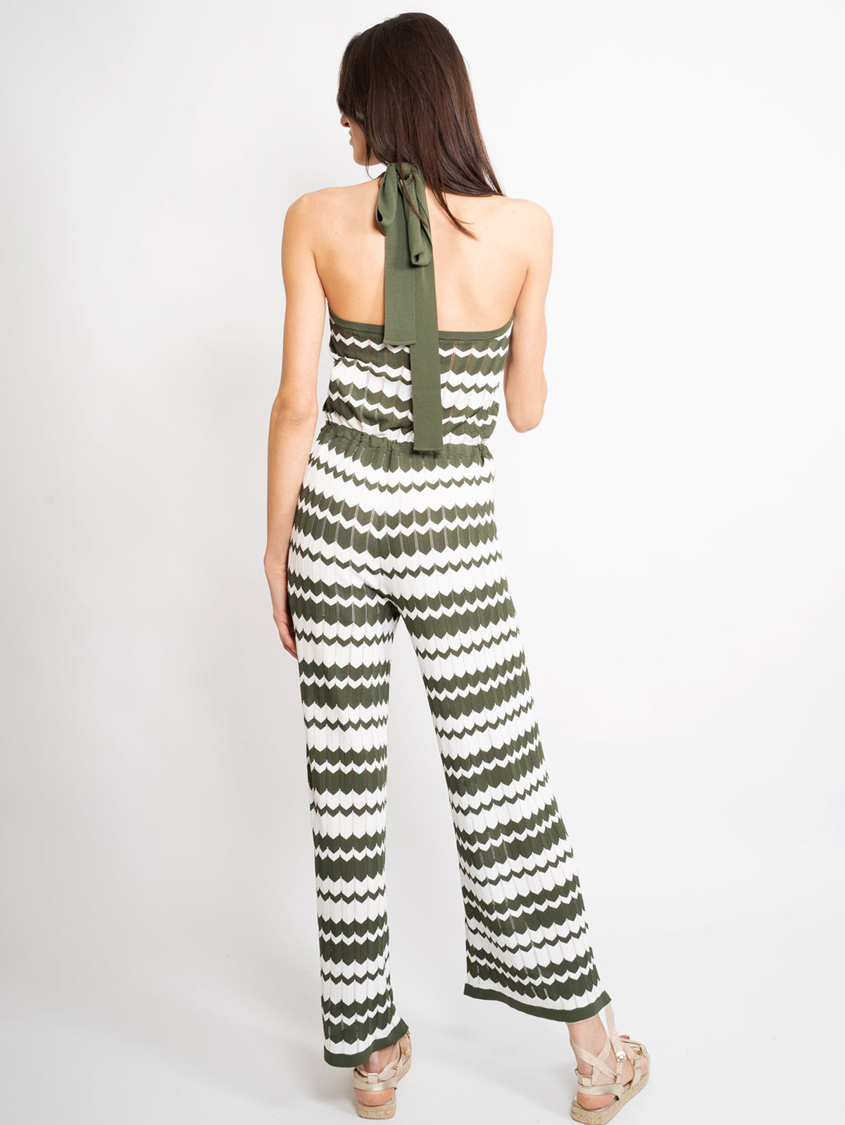 2026 New Arrival Tuta con Scollo all'Americana Verde