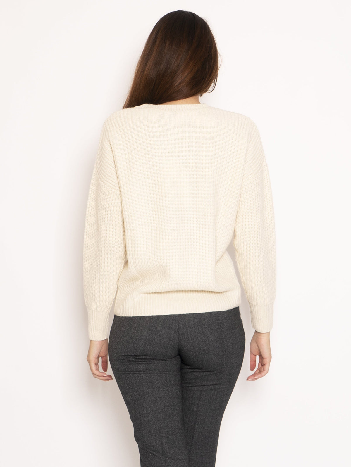 2026 New Arrival Maglia a Coste - Panna