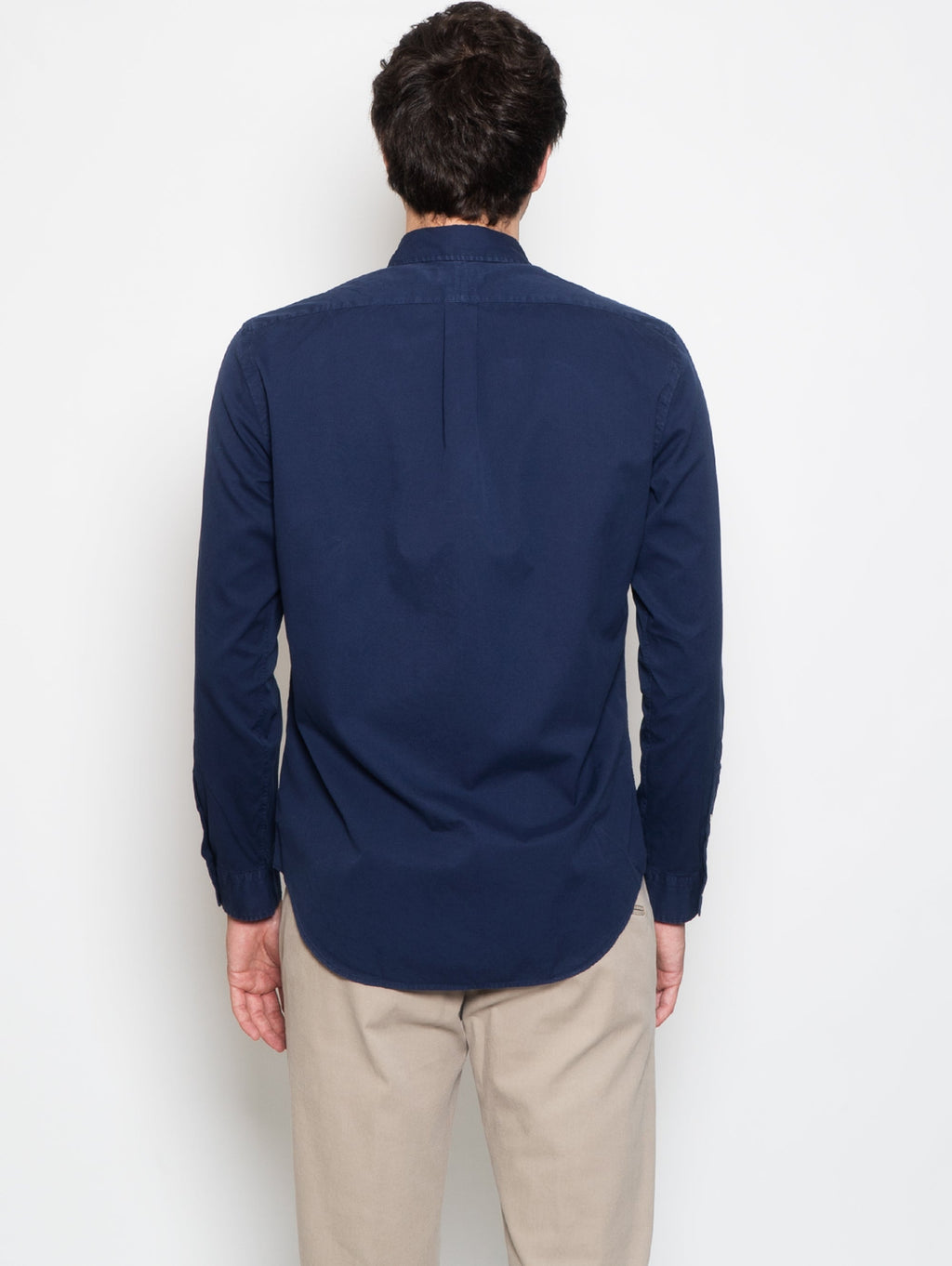 2026 New Arrival Camicia Slim Fit in Twill di Cotone Navy