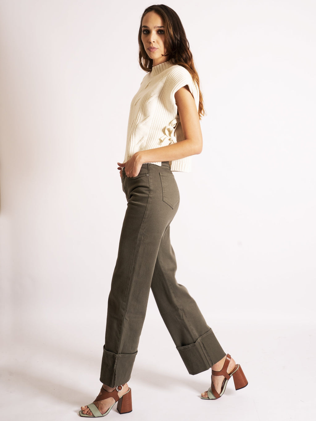2026 New Arrival Denim con Maxi Risvolto Militare