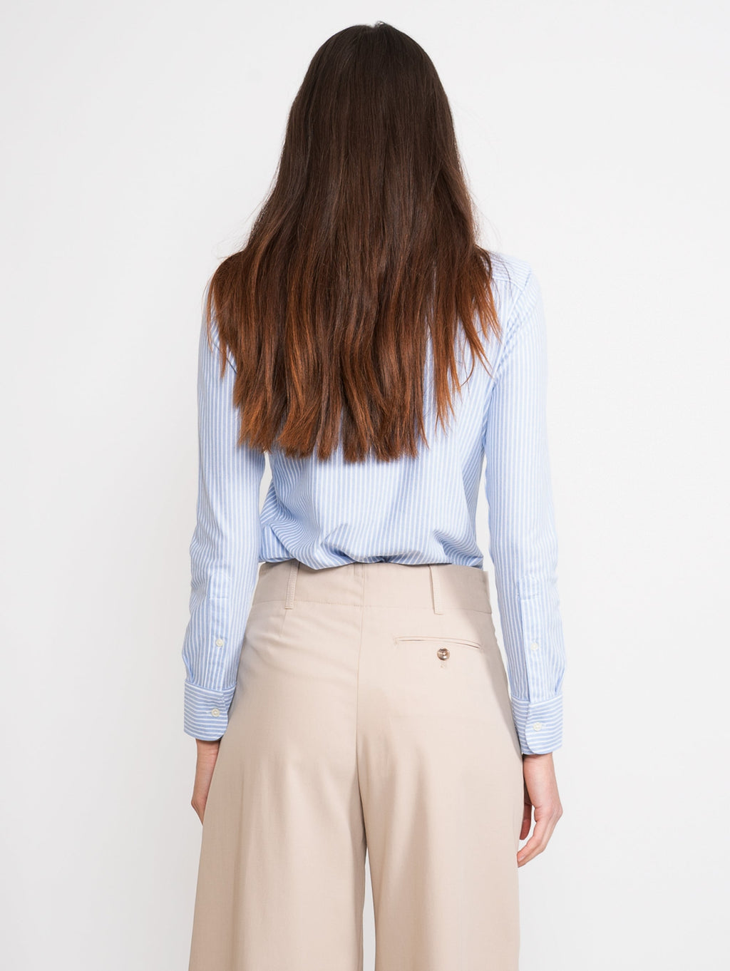 2026 New Arrival Camicia Knit Oxford Bianco/Blu