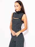 2026 New Arrival Top con Dettaglio Cut Out Verde
