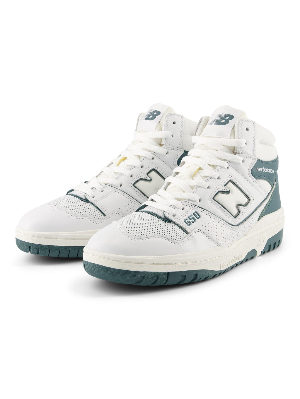 2026 New Arrival Sneakers Alte Retr 650 Bianco/Petrolio