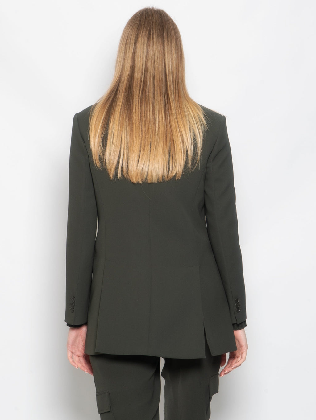 2026 New Arrival Giacca Doppiopetto in Cady Verde