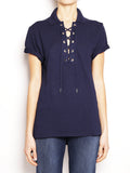 2026 New Arrival Polo con Lacci Blu navy