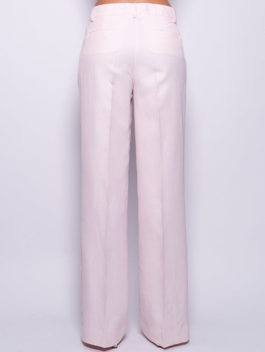 2026 New Arrival Pantaloni Palazzo in Lino Fior di Pesco