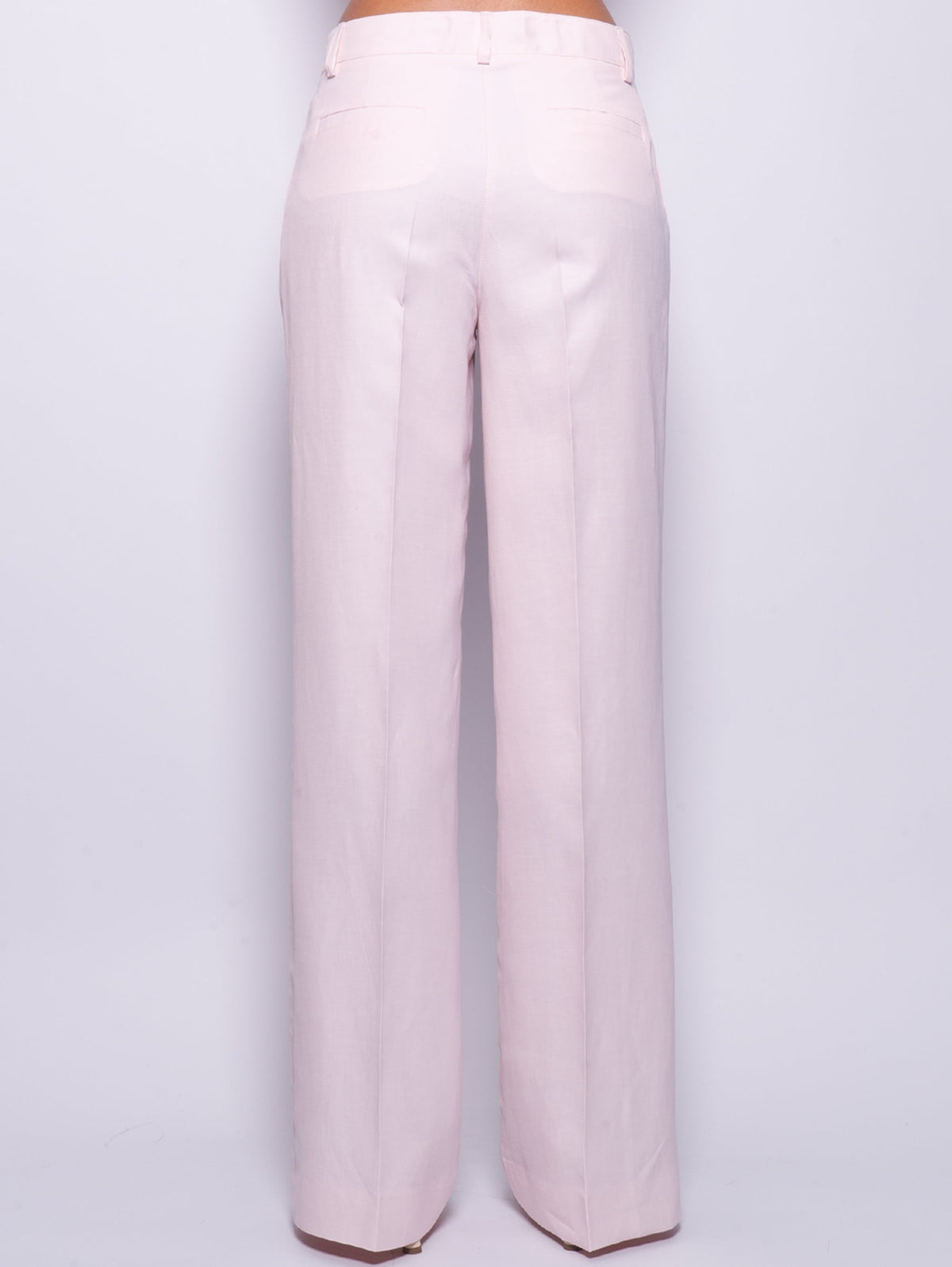 2026 New Arrival Pantaloni Palazzo in Lino Fior di Pesco