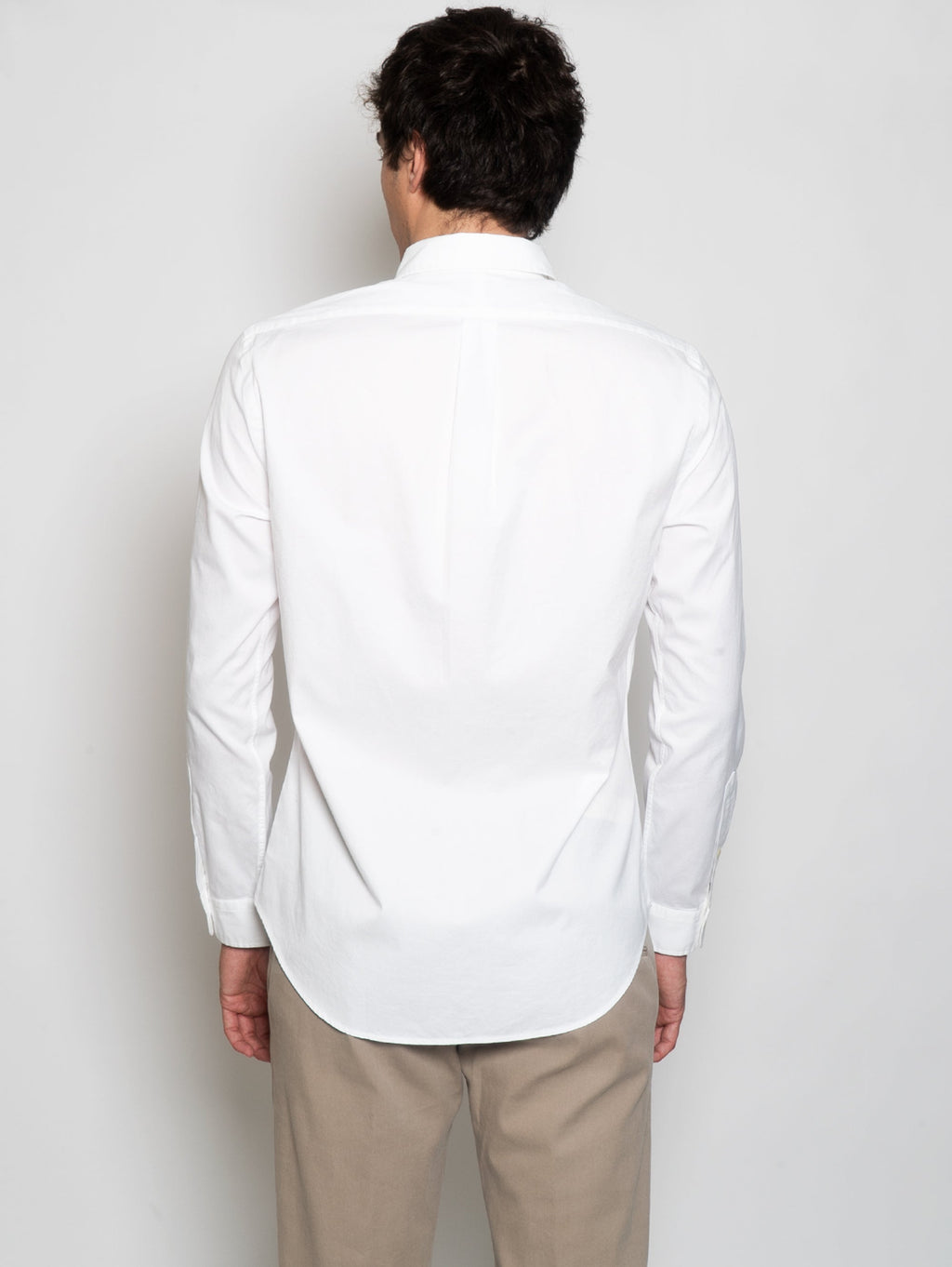 2026 New Arrival Camicia Slim Fit in Twill di Cotone Bianco