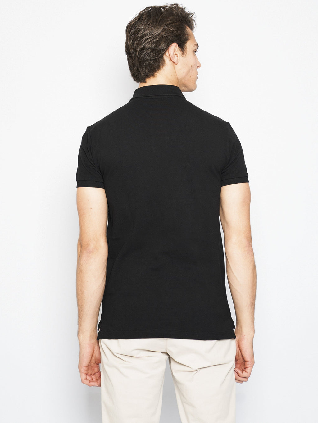 2026 New Arrival Polo in Piquè Slim Fit Nero