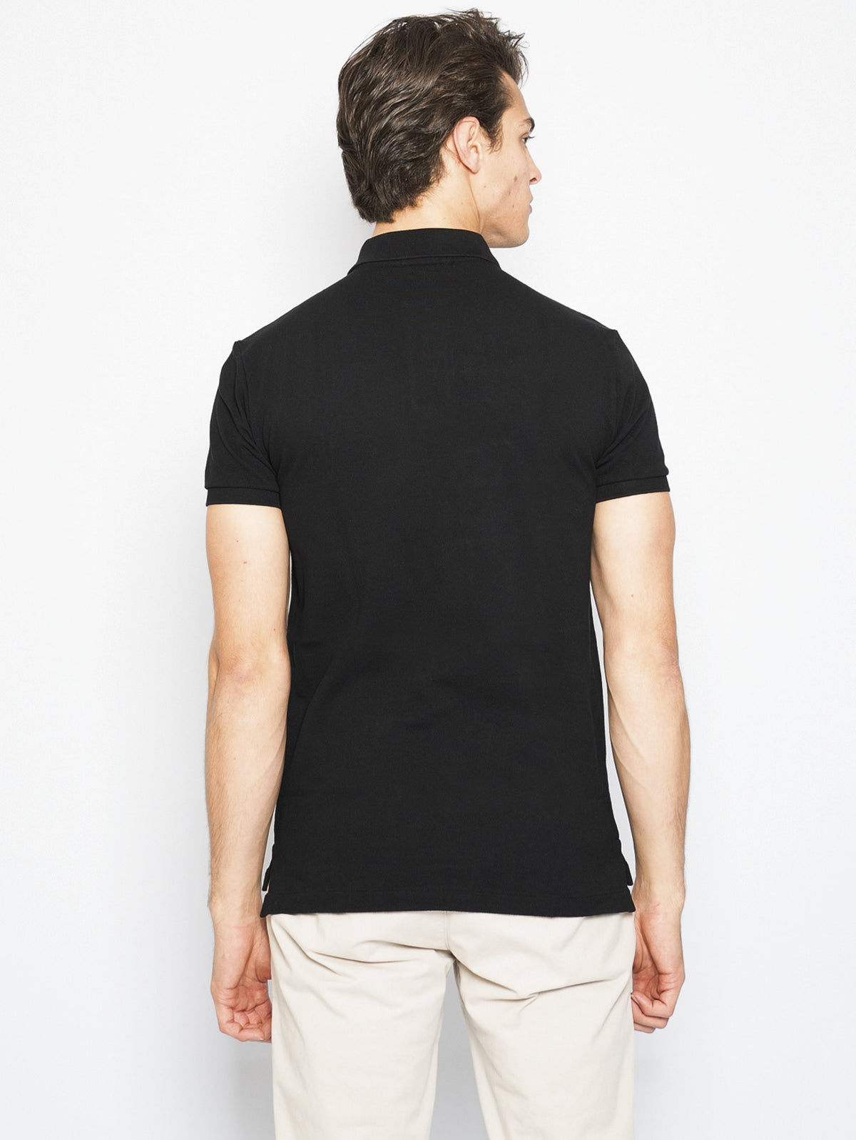 2026 New Arrival Polo in Piquè Slim Fit Nero