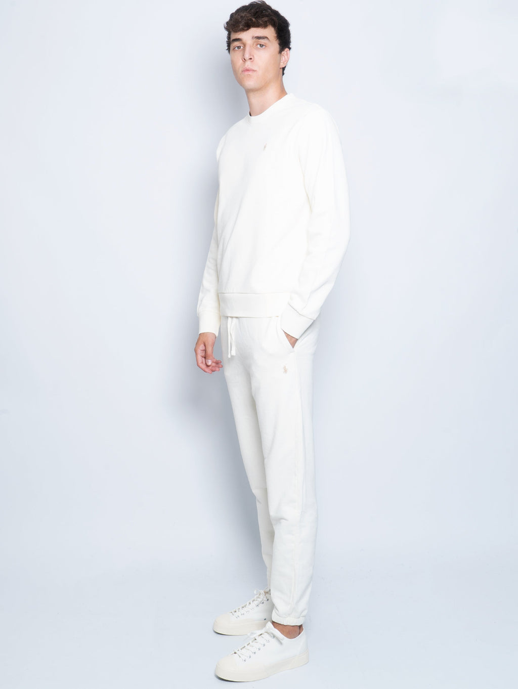 2026 New Arrival Pantaloni da Jogging in Cotone Crema
