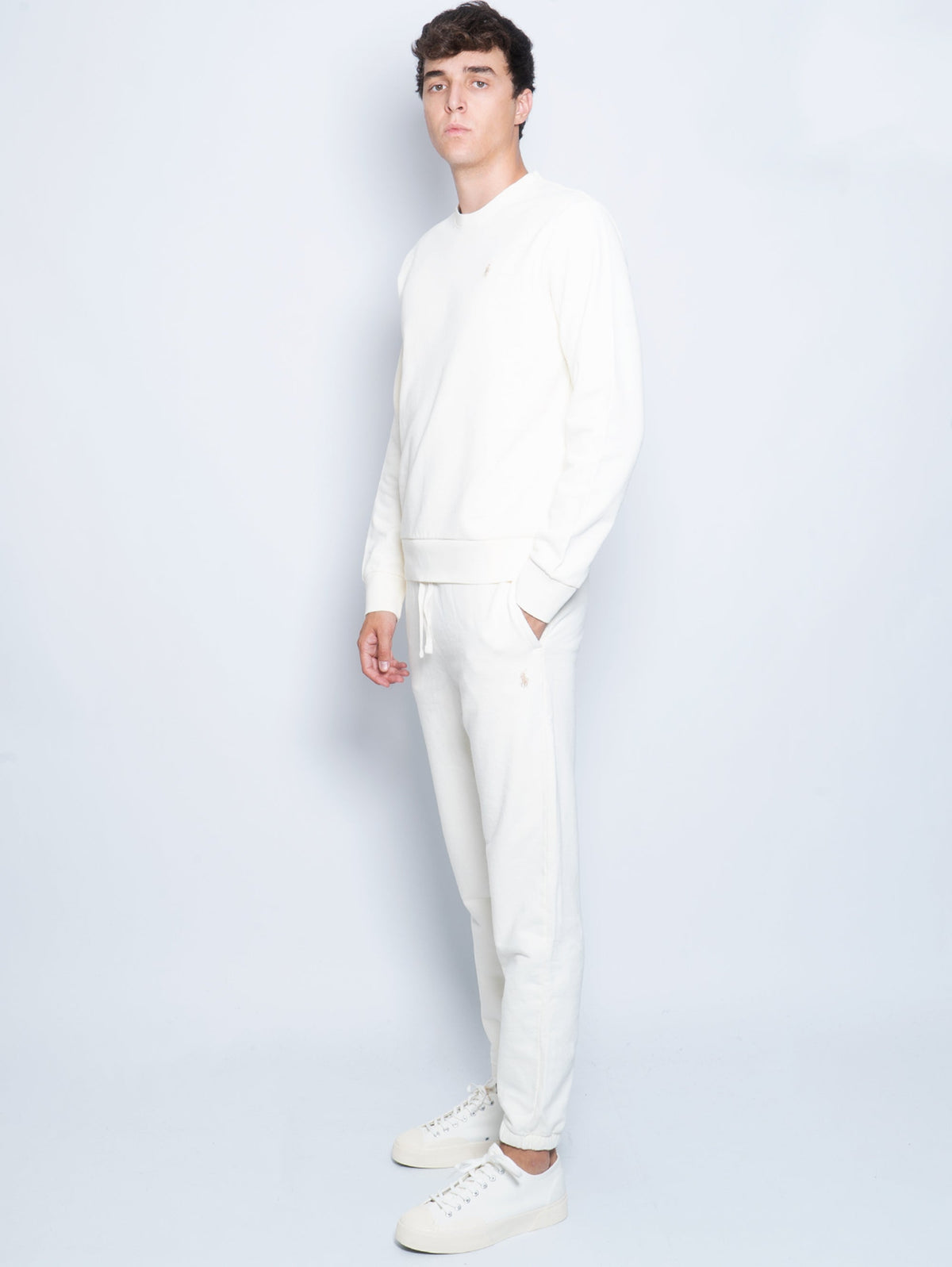 2026 New Arrival Pantaloni da Jogging in Cotone Crema