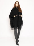 2026 New Arrival Mantella con Frange - Nero