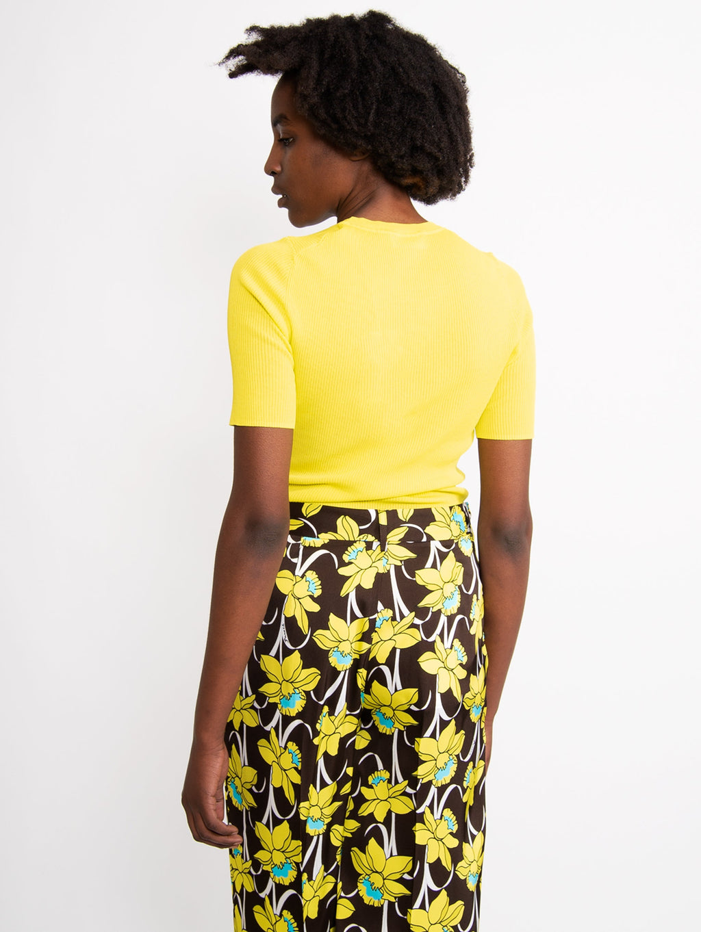 2026 New Arrival Maglia a Costine Giallo