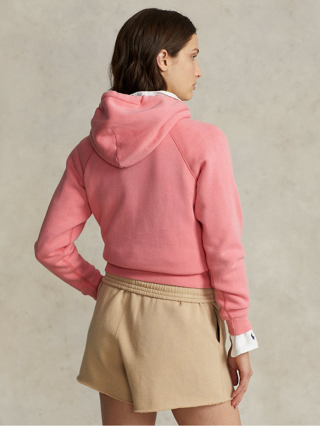 2026 New Arrival Felpa con Cappuccio Rosa