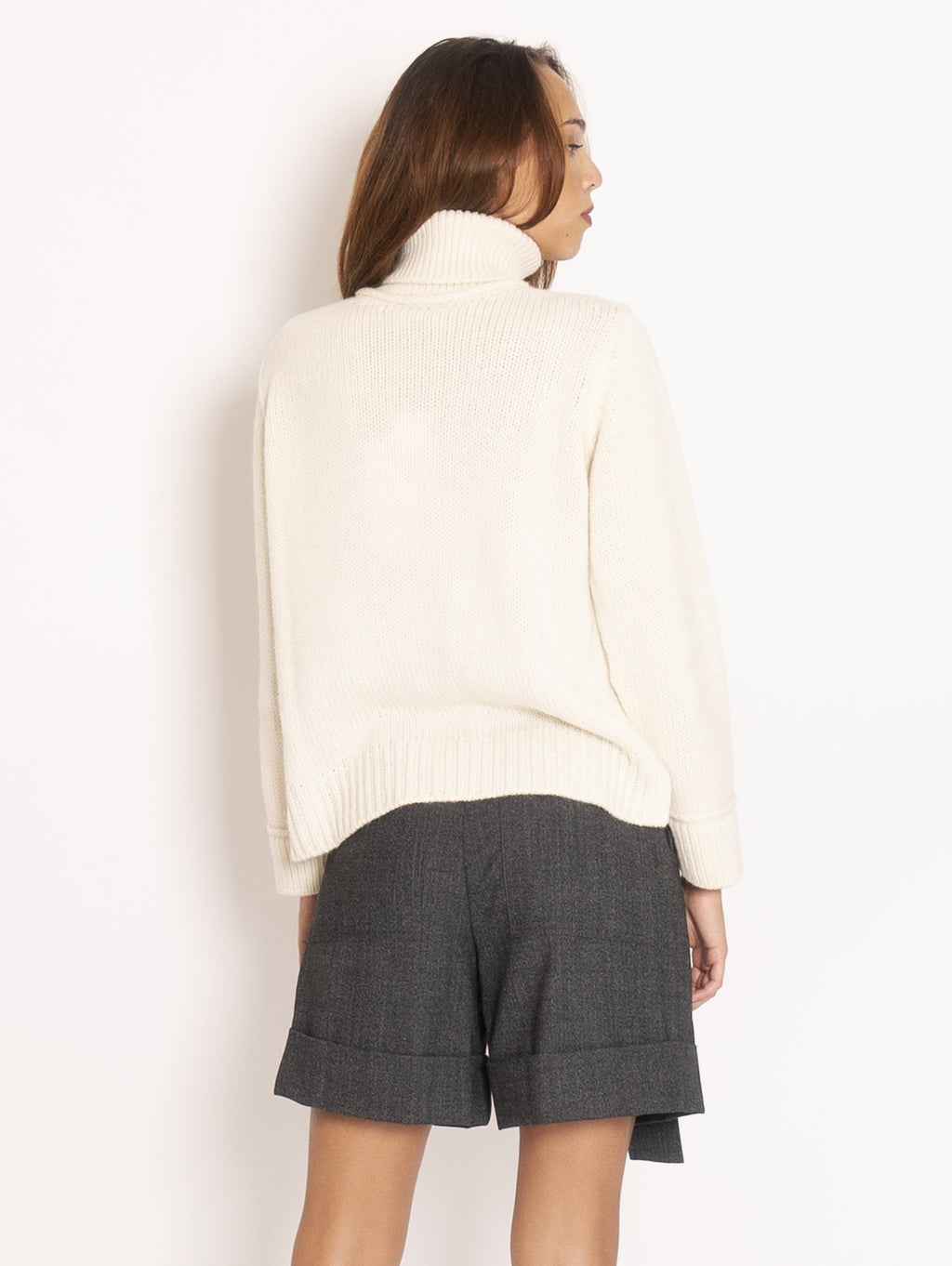 2026 New Arrival Maglia Collo Alto - Bianco