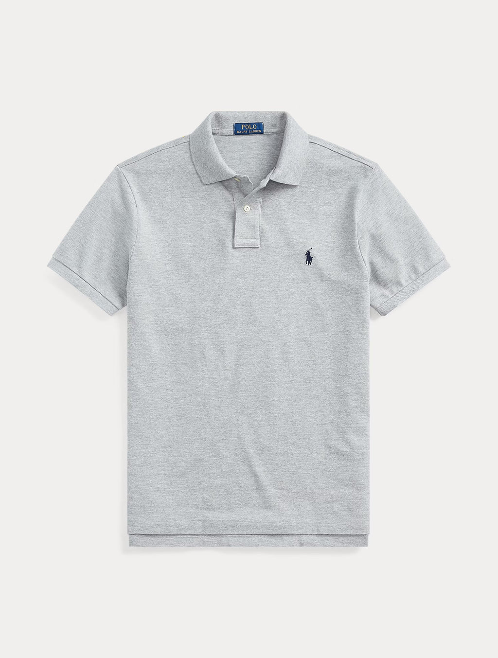 2026 New Arrival Polo in Cotone Piquè Slim Fit Grigio