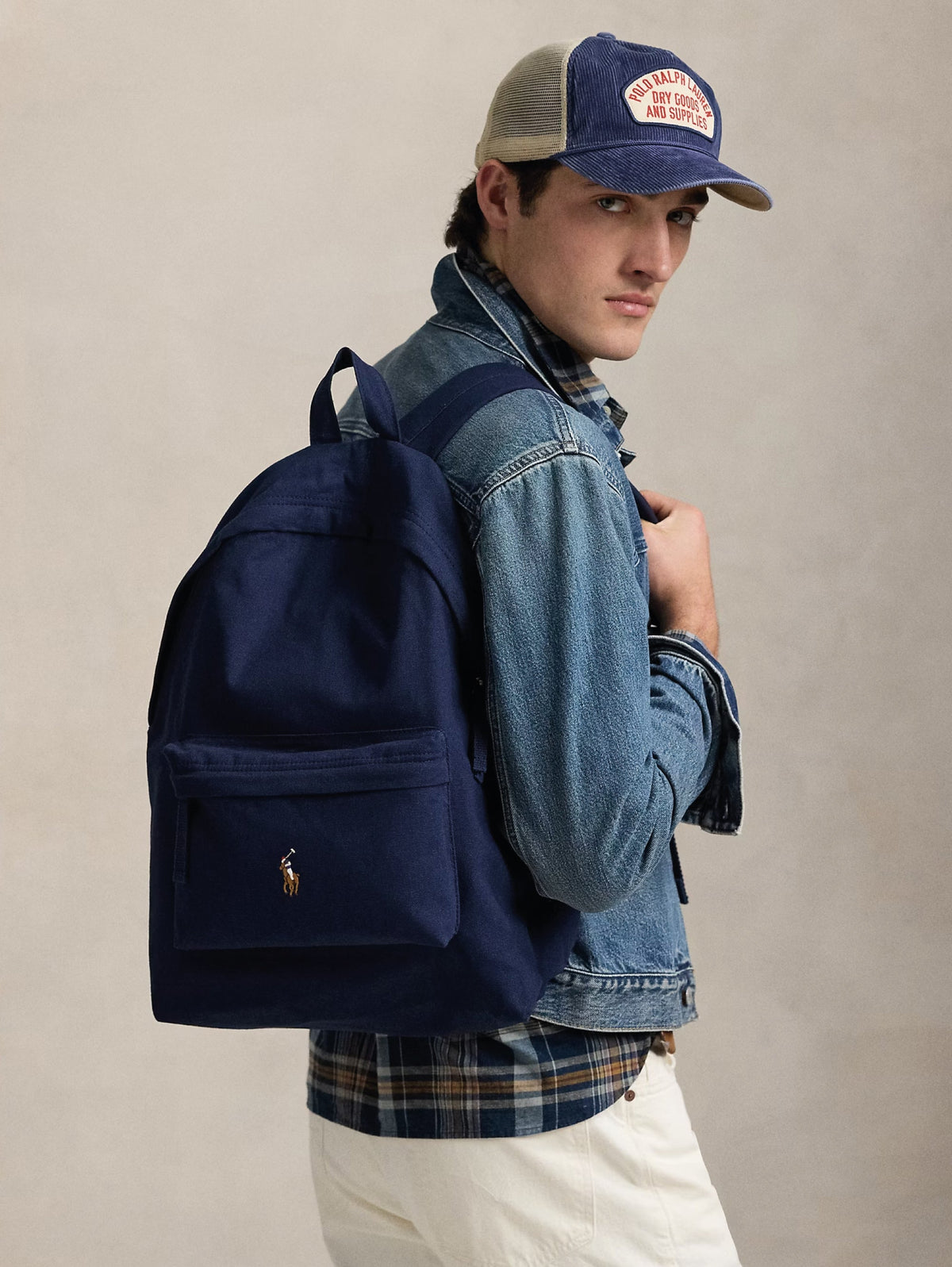 2026 New Arrival Zaino in Tela di Cotone Blu