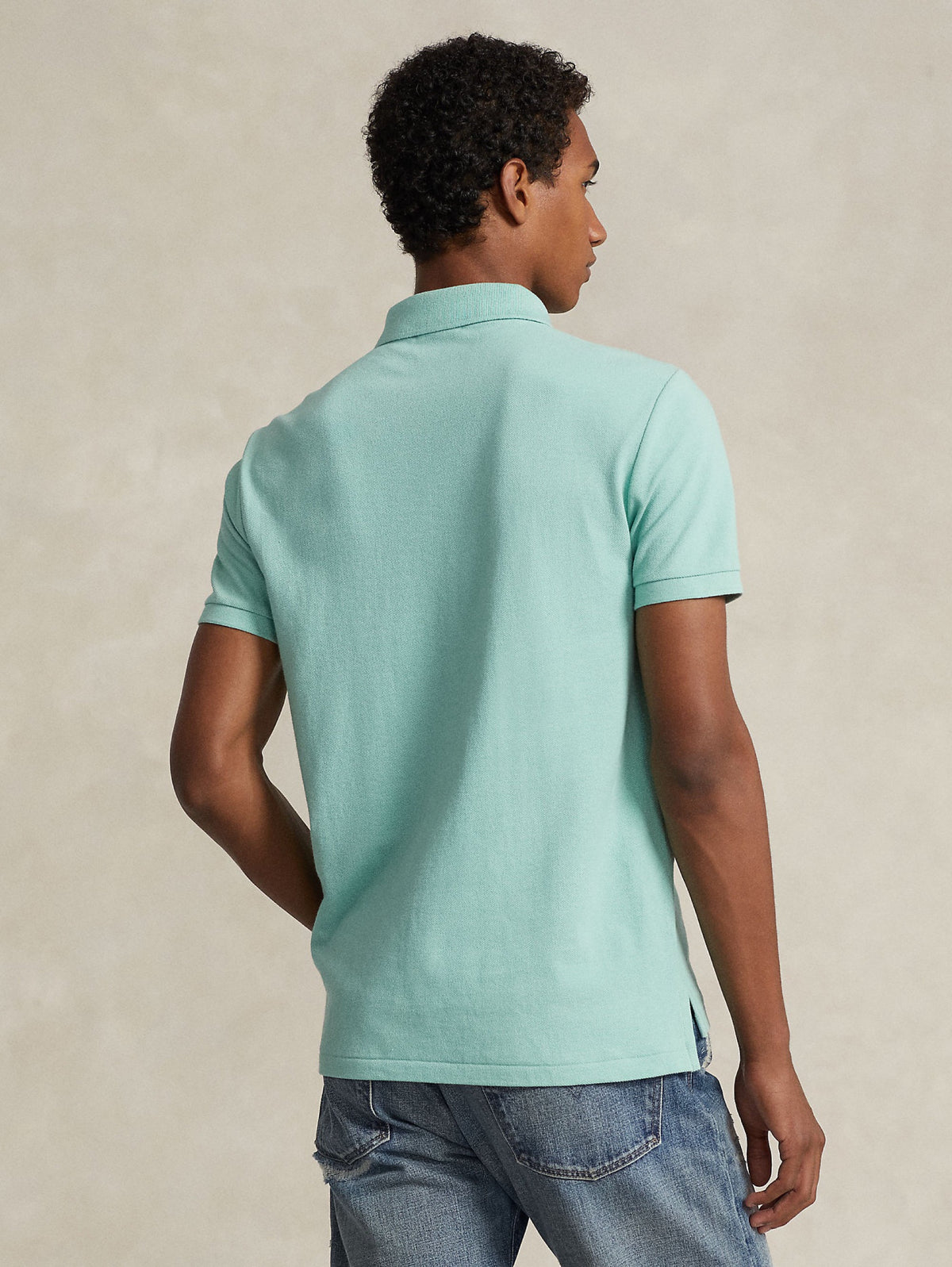 2026 New Arrival Polo in Mesh Slim Fit Acqua