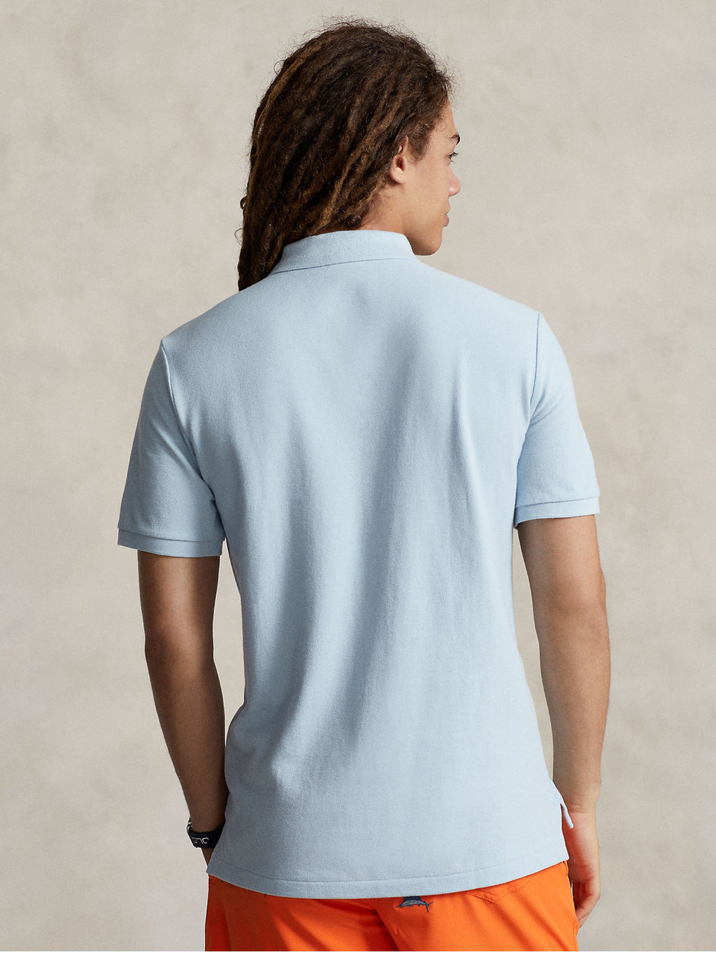 2026 New Arrival Polo in Mesh Slim Fit Blu Cielo