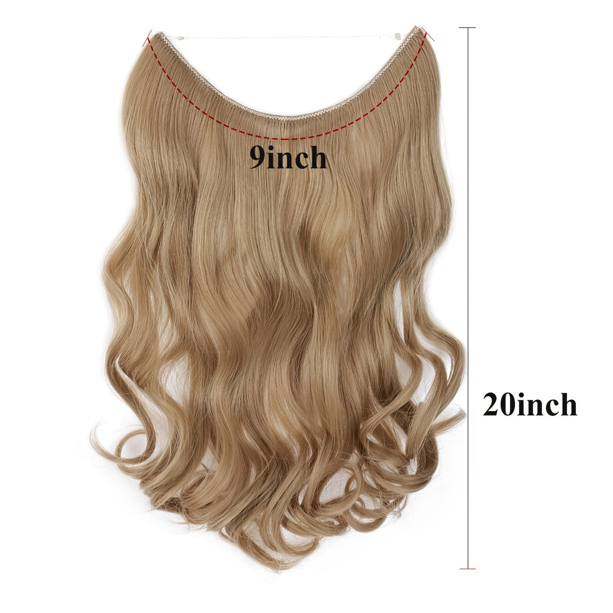 Great sales Hair Extensions Invisible Hair Extensions Secret Hidden Wire Long Curly Hair Pieces For Women Synthetic