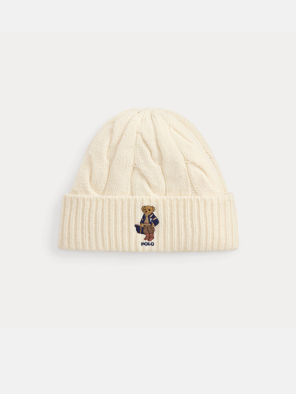 2026 New Arrival Cappello a Trecce con Polo Bear Crema