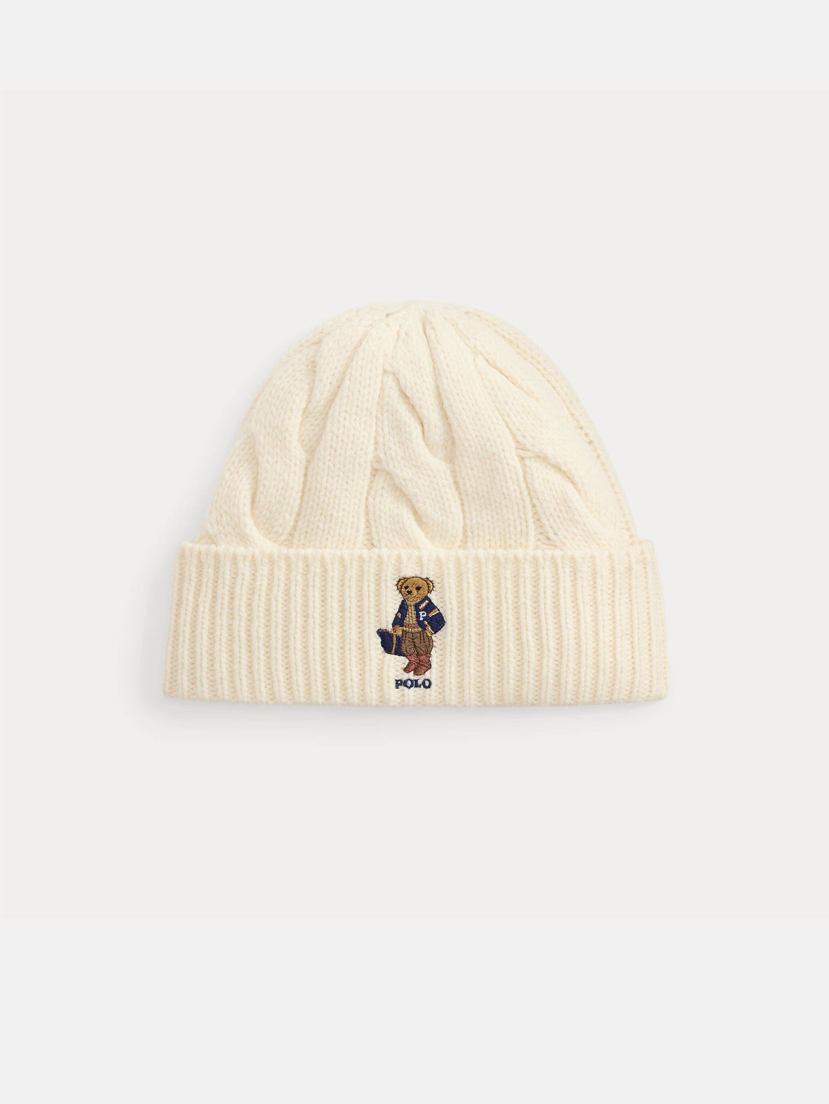 2026 New Arrival Cappello a Trecce con Polo Bear Crema