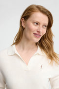 2026 New Arrival Nude jumper with polo collar and Rigby Go logo