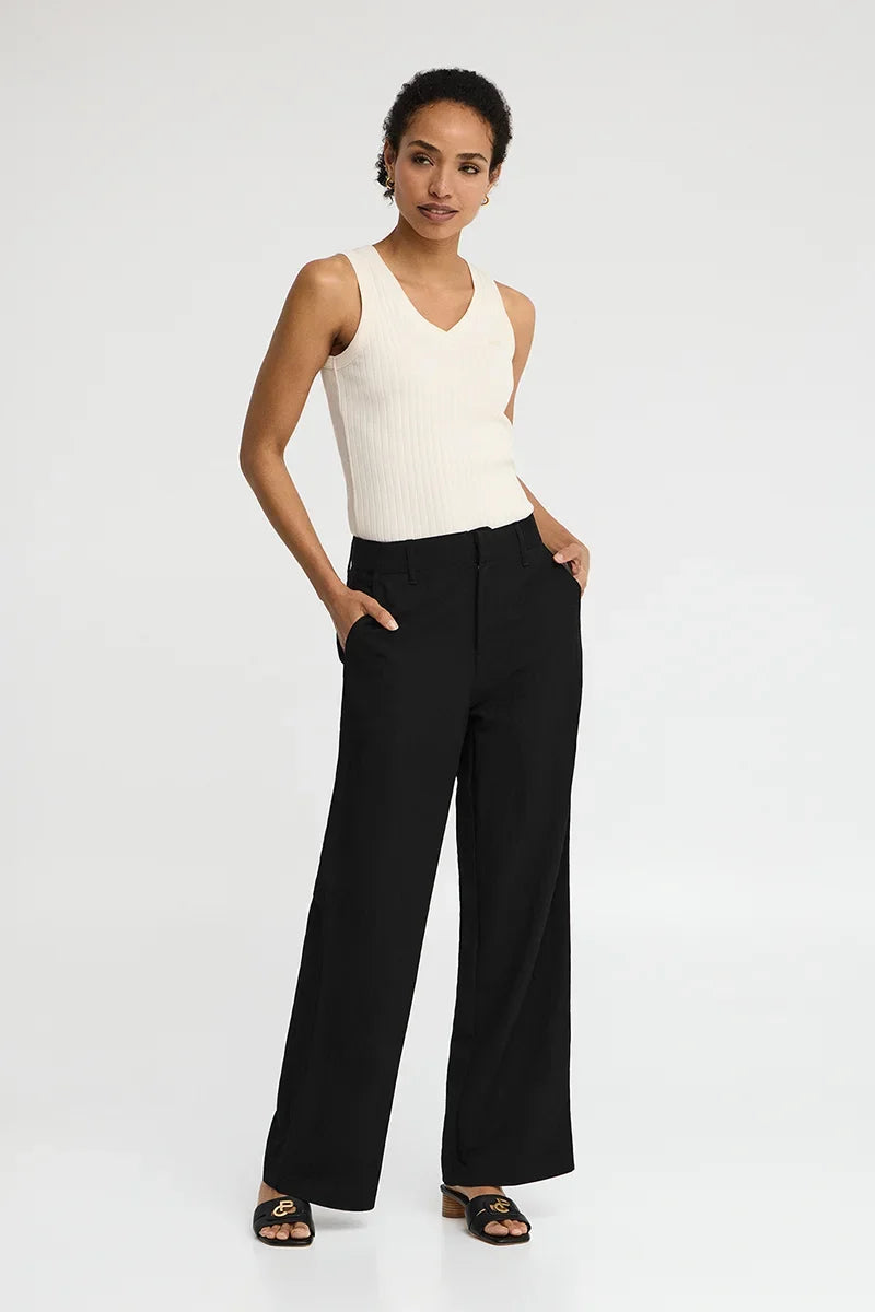 2026 New Arrival Black straight-fit trousers with Polo Club logo