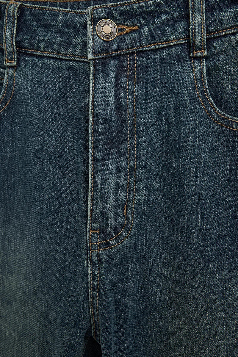 2026 New Arrival Mid-blue slim-fit jeans Polo Club