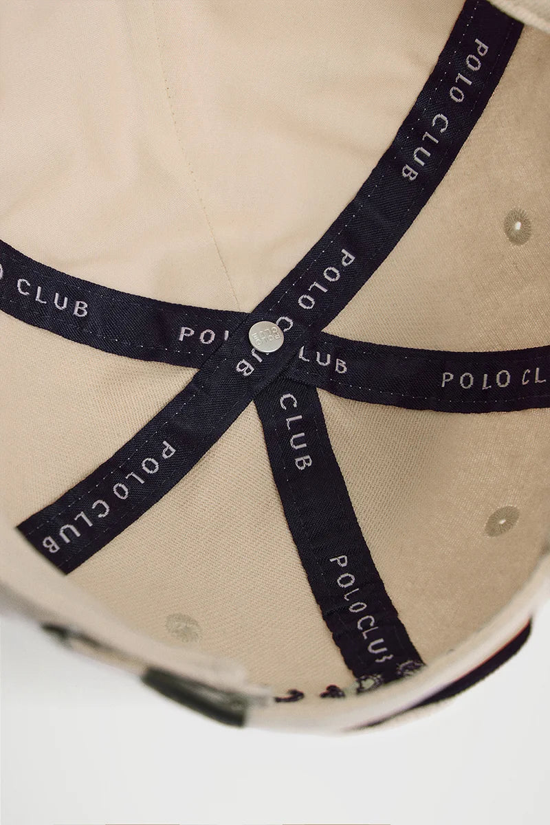 2026 New Arrival Beige six-panel cap with Rigby Go logo