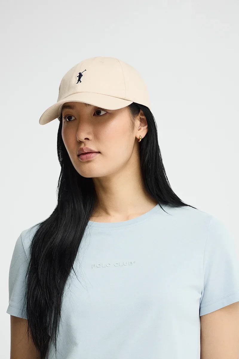 2026 New Arrival Beige six-panel cap with Rigby Go logo