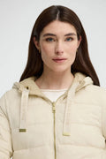 2026 New Arrival Nude/beige reversible jacket Agueda with Polo Club rubberised logo