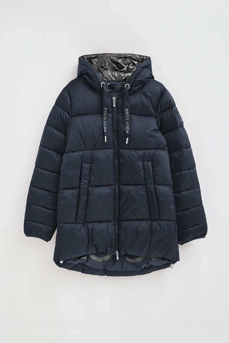 2026 New Arrival Navy-blue and metallic-silver jacket Polo Club Beli