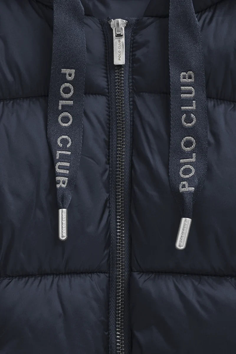 2026 New Arrival Navy-blue and metallic-silver jacket Polo Club Beli
